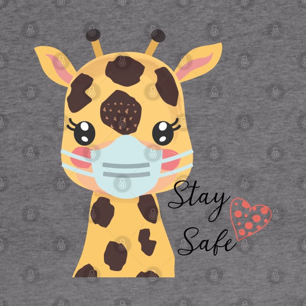 Stay Safe, Giraffe by Royal7Arts